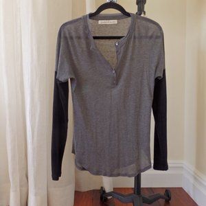 Graham & Spencer long sleeve color block henley